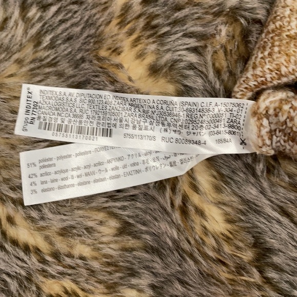 Zara cropped argyle knit vest NWOT - Picture 6 of 6